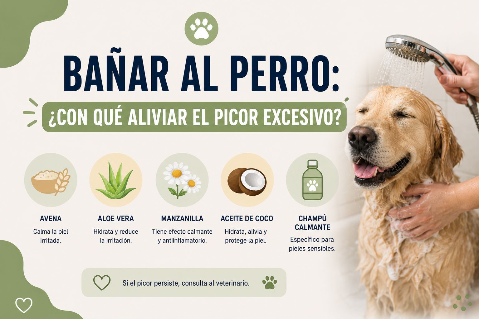 Bañar al perro: ¿Con qué aliviar el picor excesivo?
