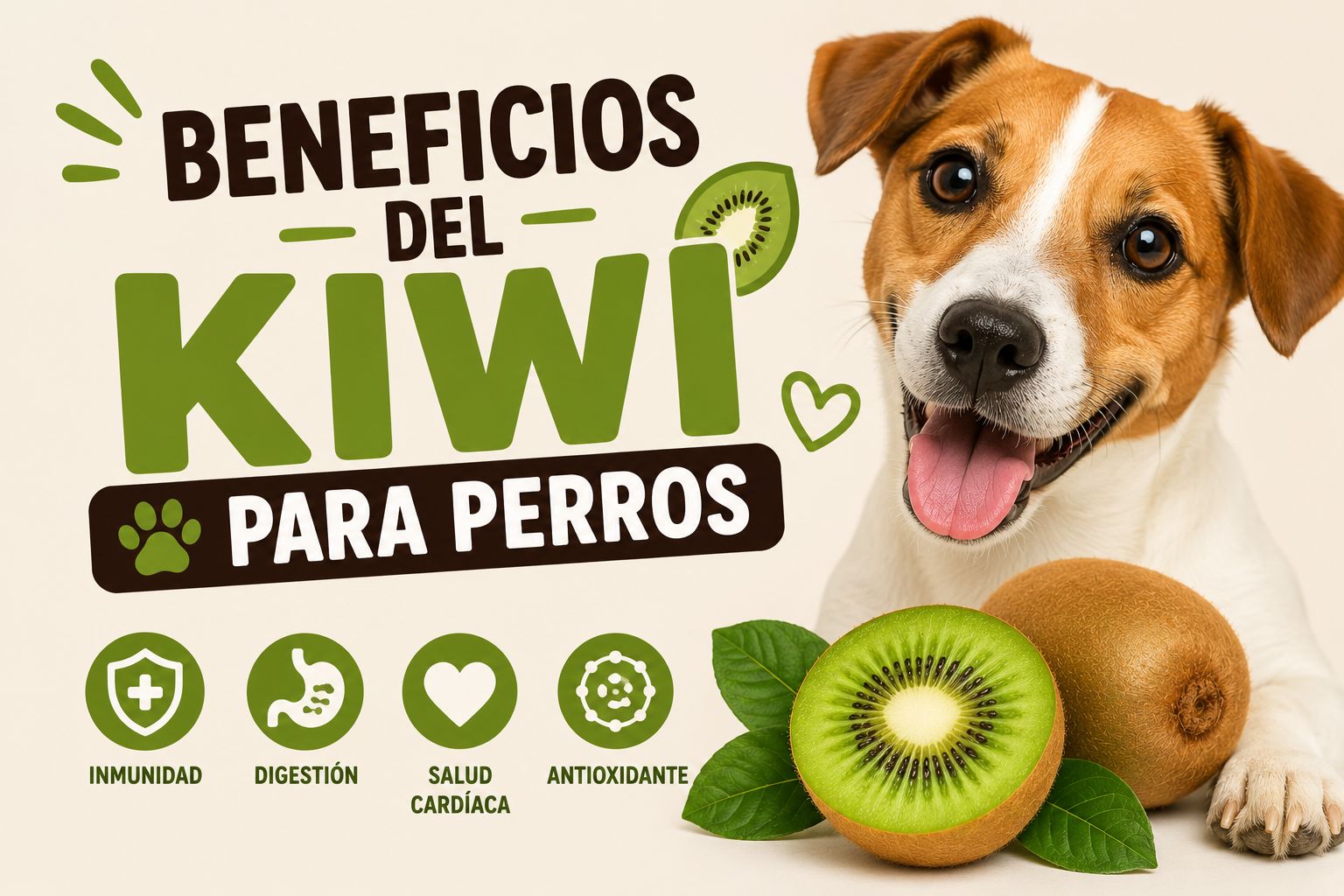 Beneficios del kiwi para perros