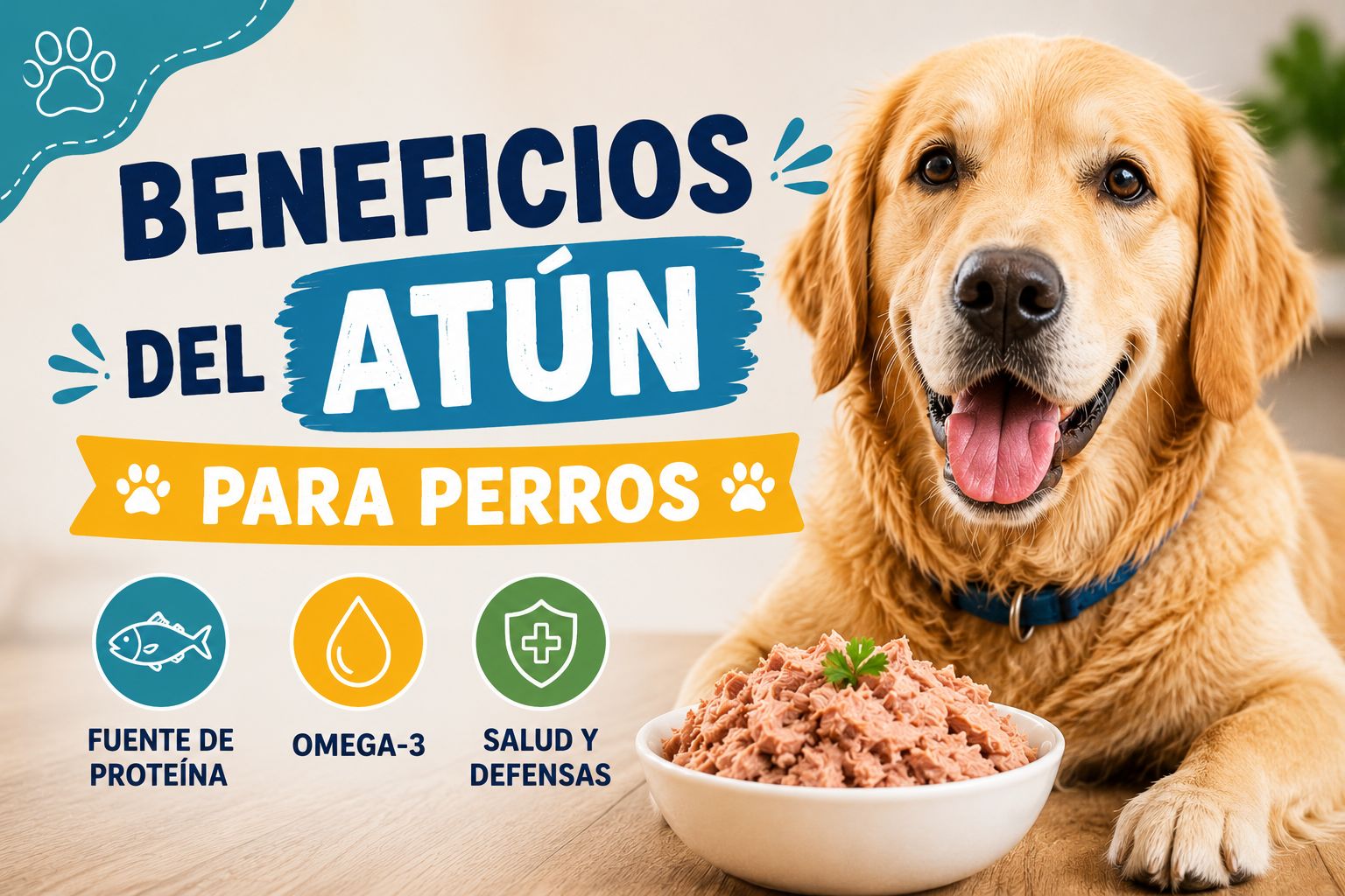 Beneficios del atún para perros