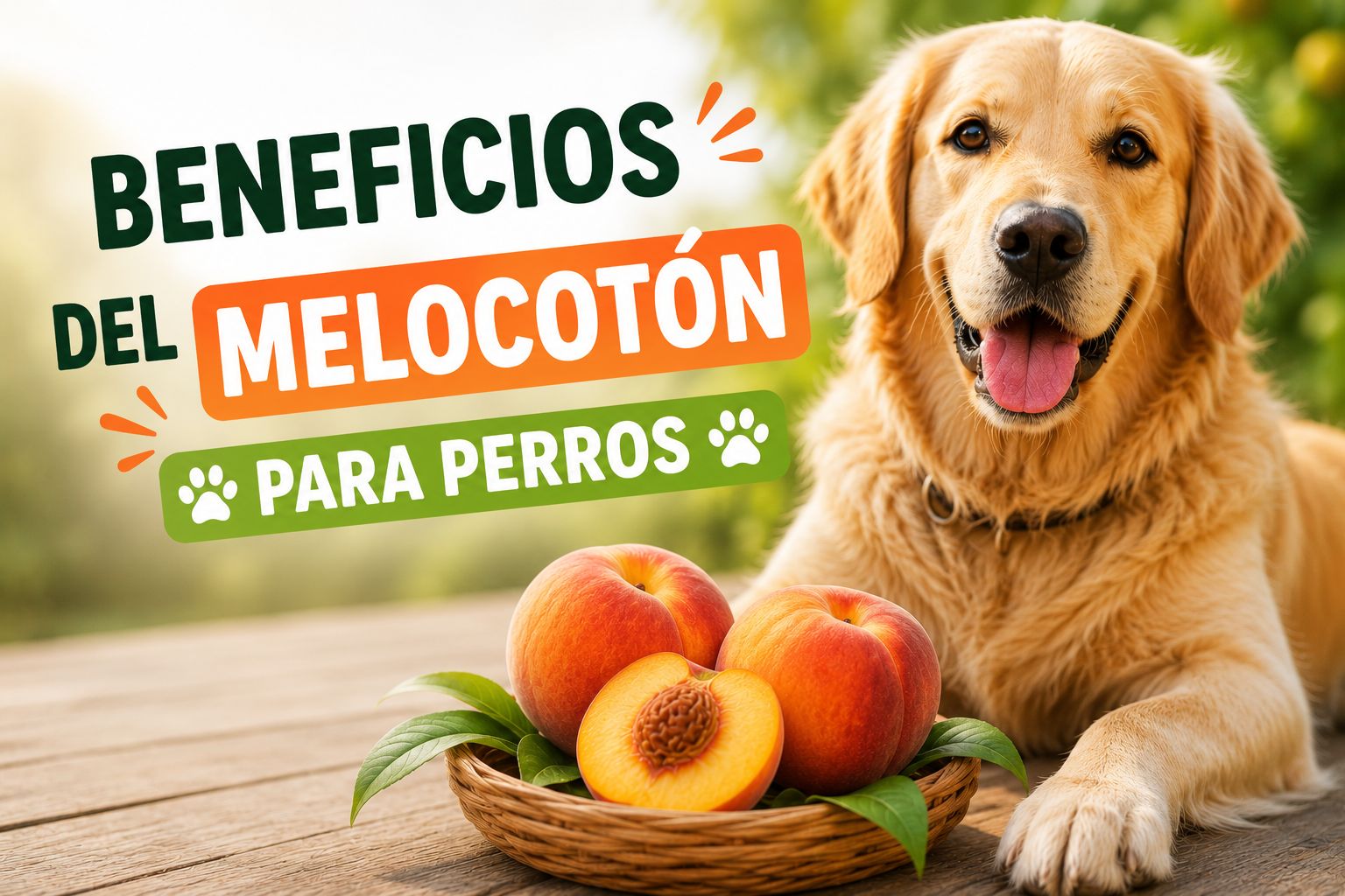 Beneficios del melocotón para perros