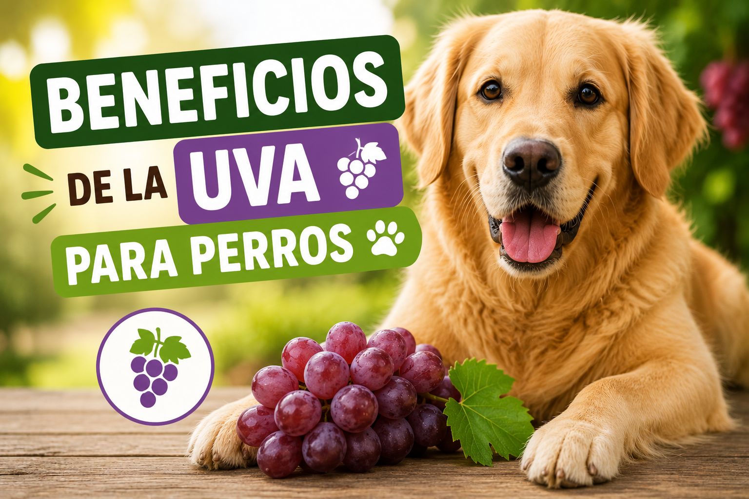 Beneficios de la uva para perros