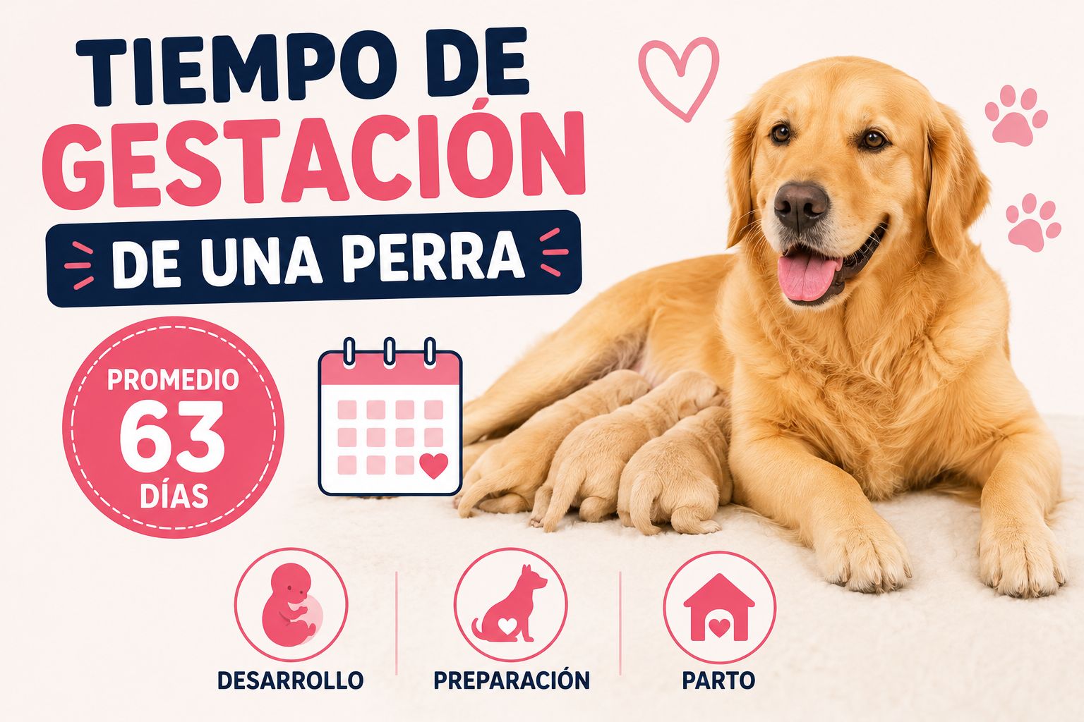 Tiempo de gestación de una perra