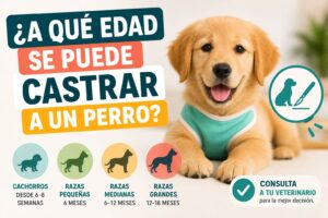 ¿A qué edad se puede castrar a un perro?