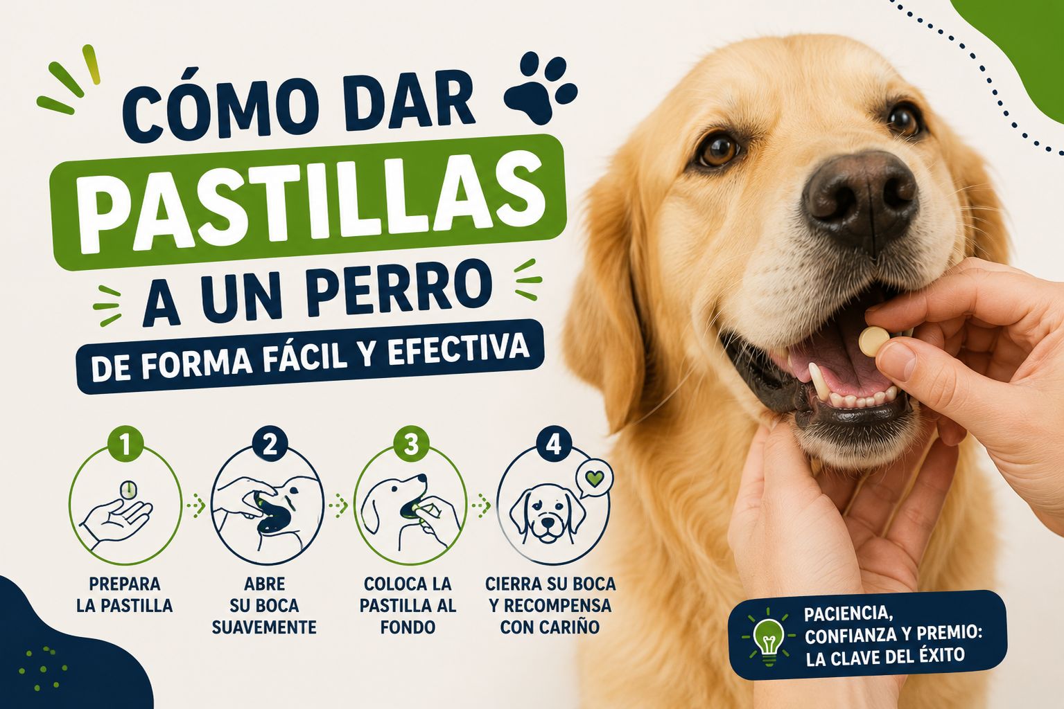 Cómo dar pastillas a un perro de forma fácil y efectiva