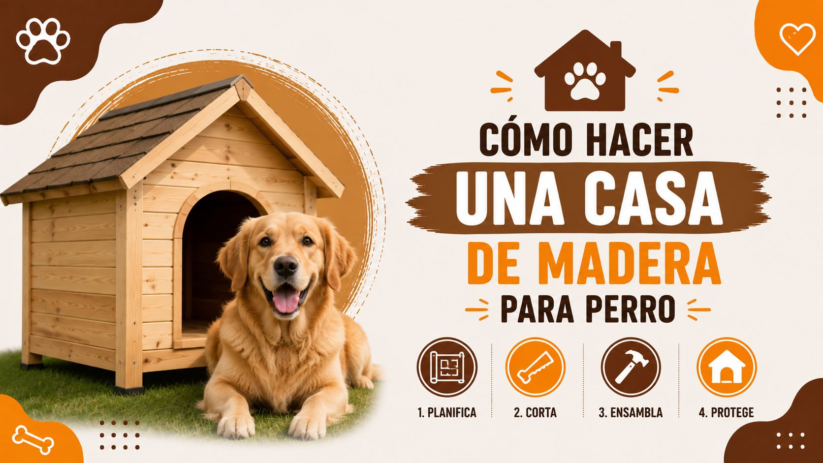 Cómo hacer una casa de madera para perro