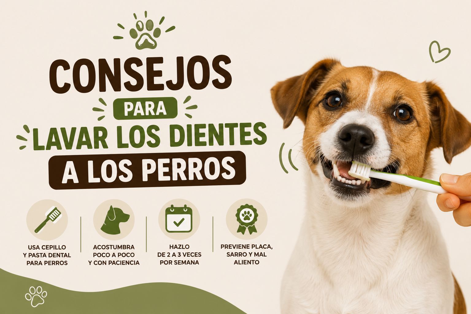 Consejos para lavar los dientes a los perros