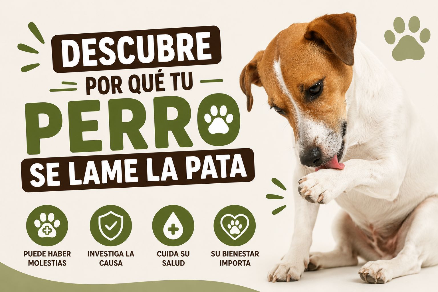 Descubre por qué tu perro se lame la pata