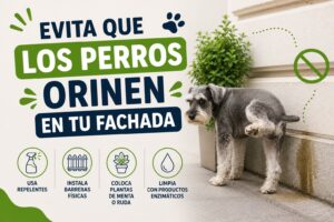 Evita que los perros orinen en tu fachada