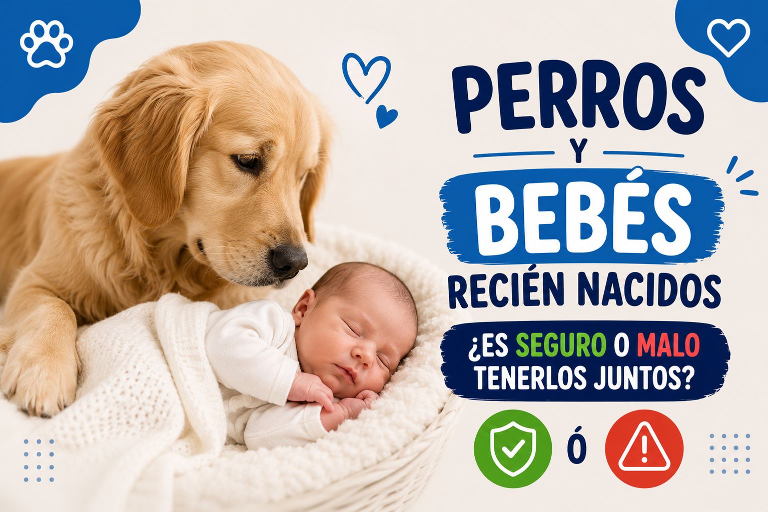 Perros y bebés recién nacidos ¿Es seguro o malo tenerlos juntos?