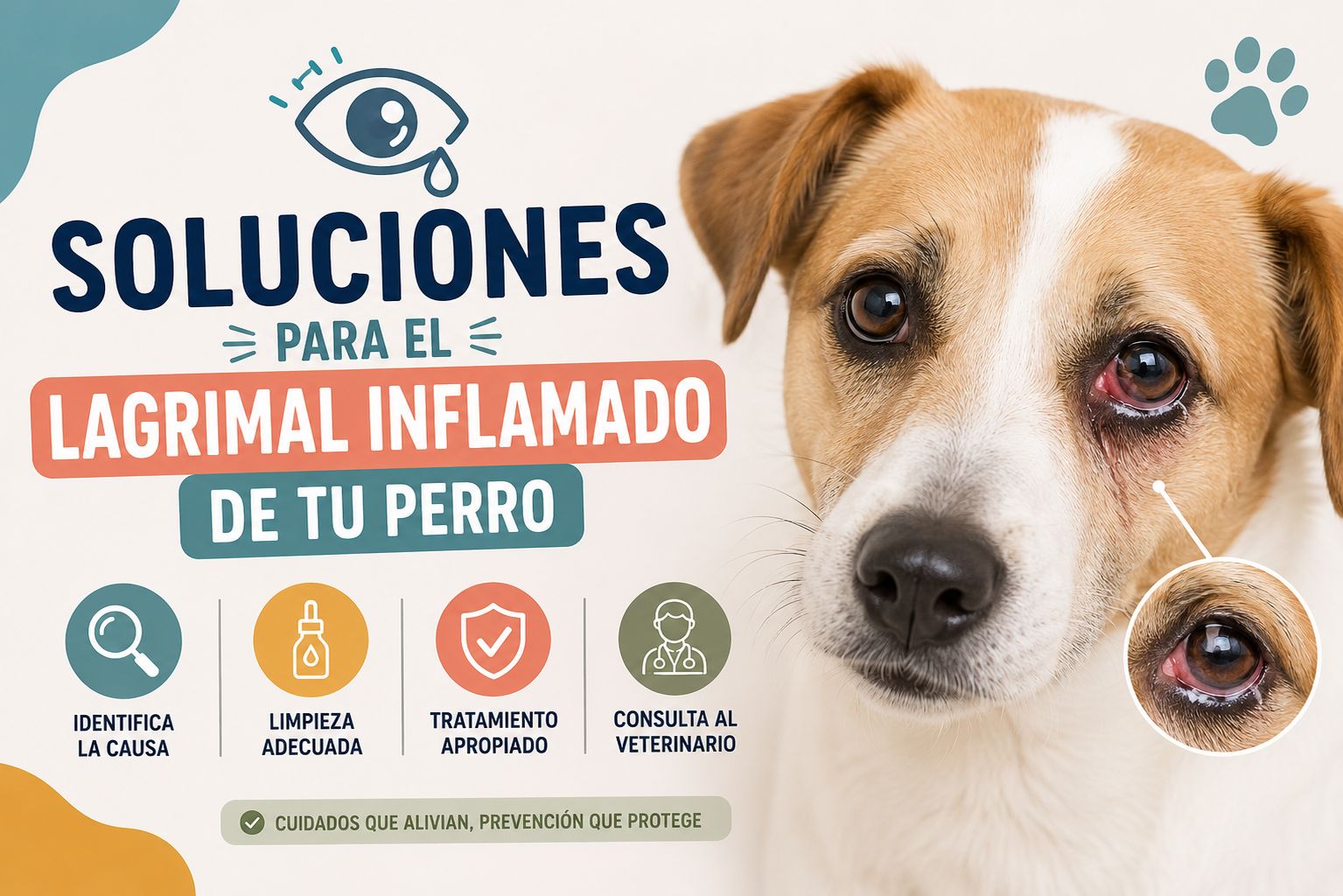 Soluciones para el lagrimal inflamado de tu perro
