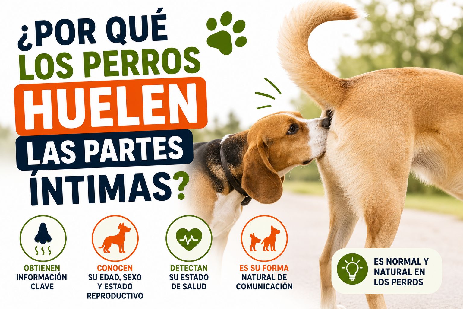 ¿Por qué los perros huelen las partes íntimas?