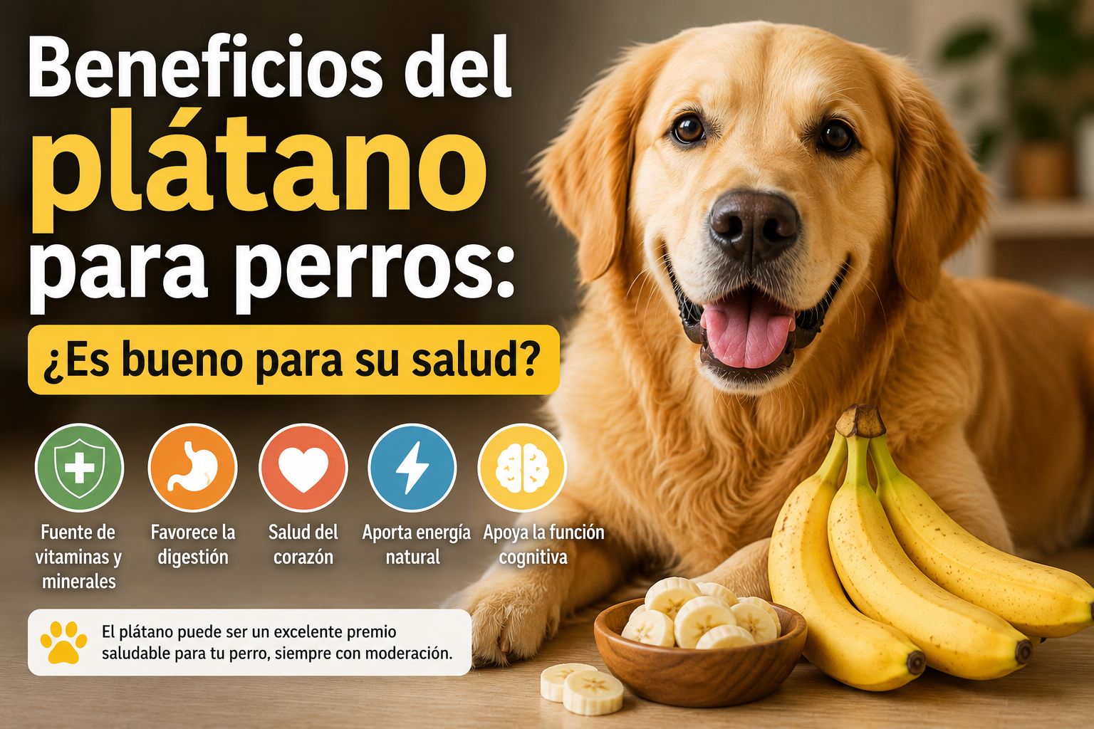 Beneficios del plátano para perros: ¿Es bueno para su salud?