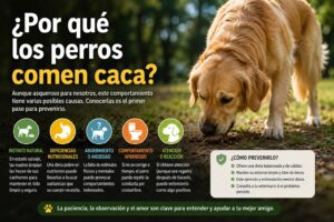 ¿Por qué los perros comen caca?