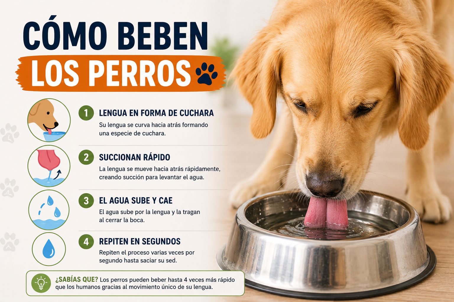 Cómo beben los perros