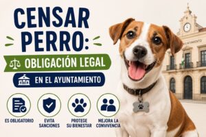 Censar perro: Obligación legal en el Ayuntamiento