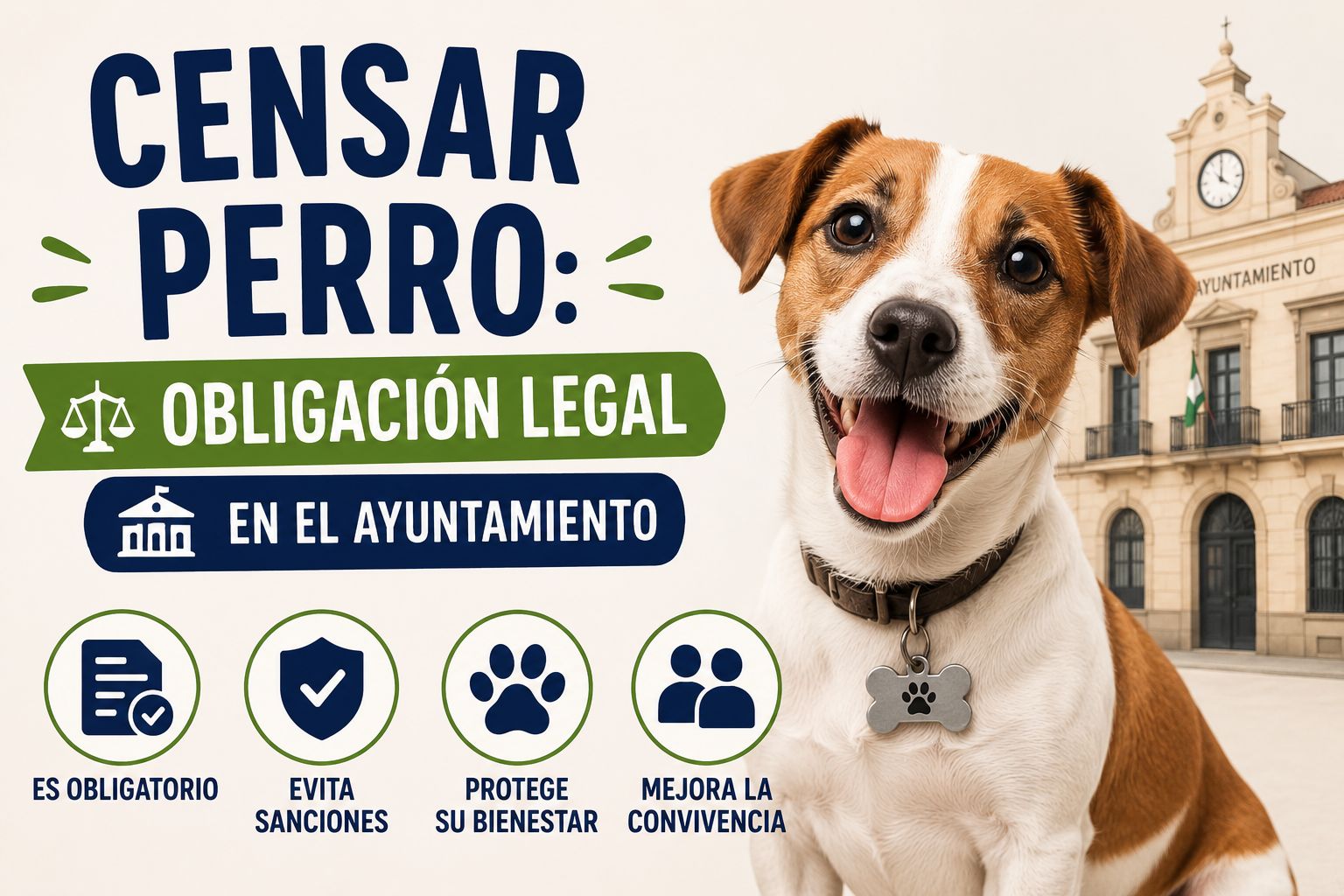 Censar perro: Obligación legal en el Ayuntamiento