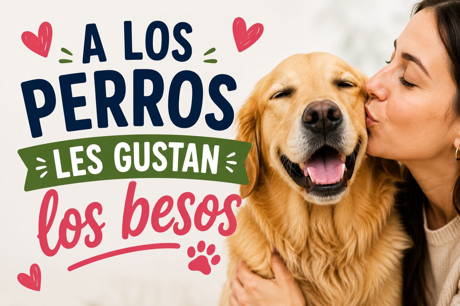 A los perros les gustan los besos