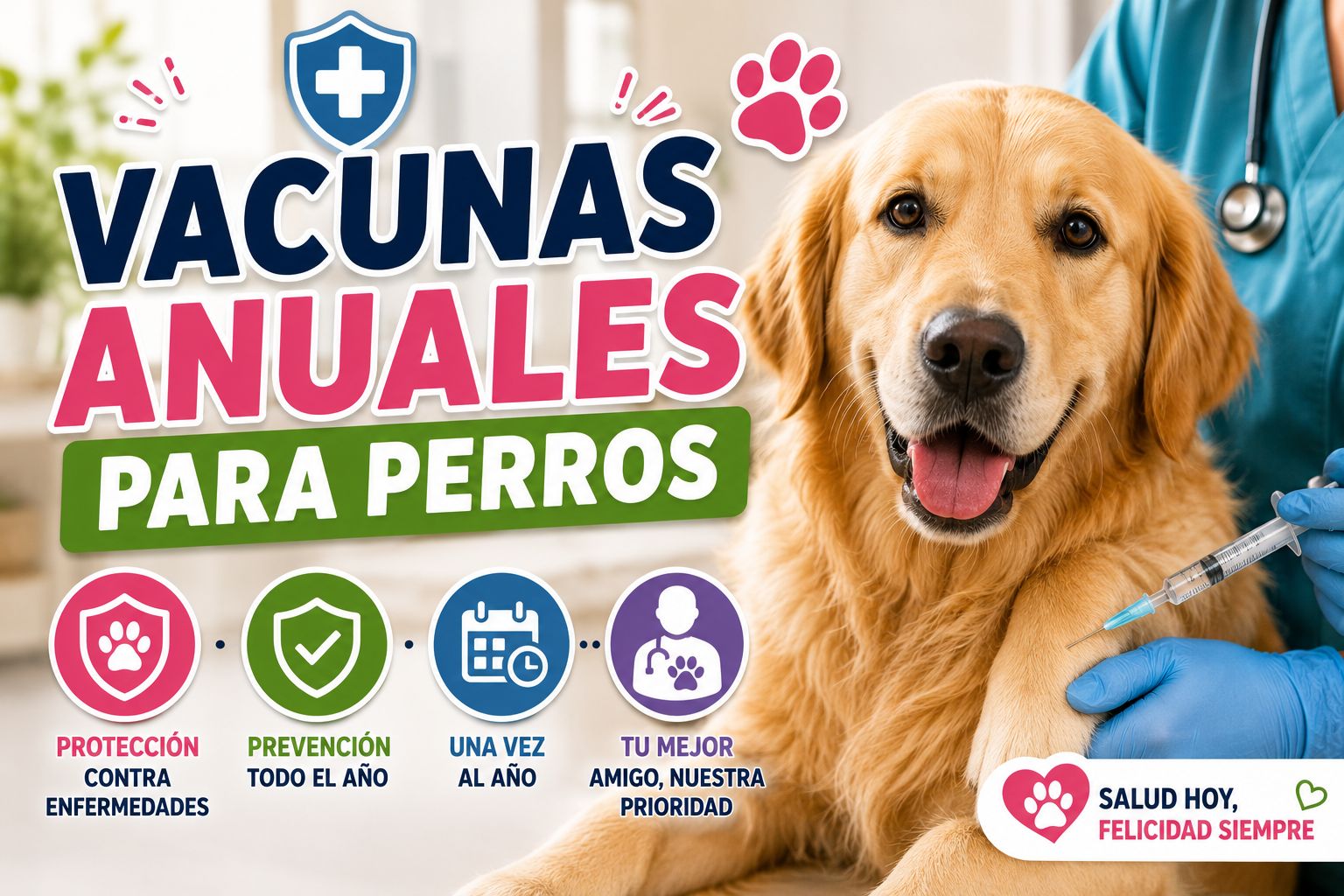 Vacunas anuales para perros