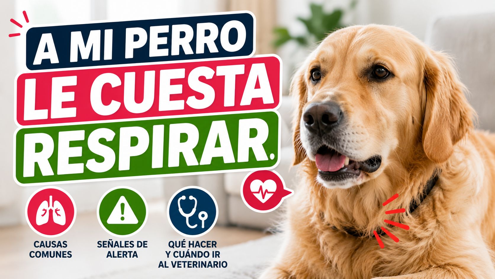 A mi perro le cuesta respirar