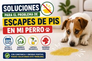 Soluciones para el problema de escapes de pis en mi perro