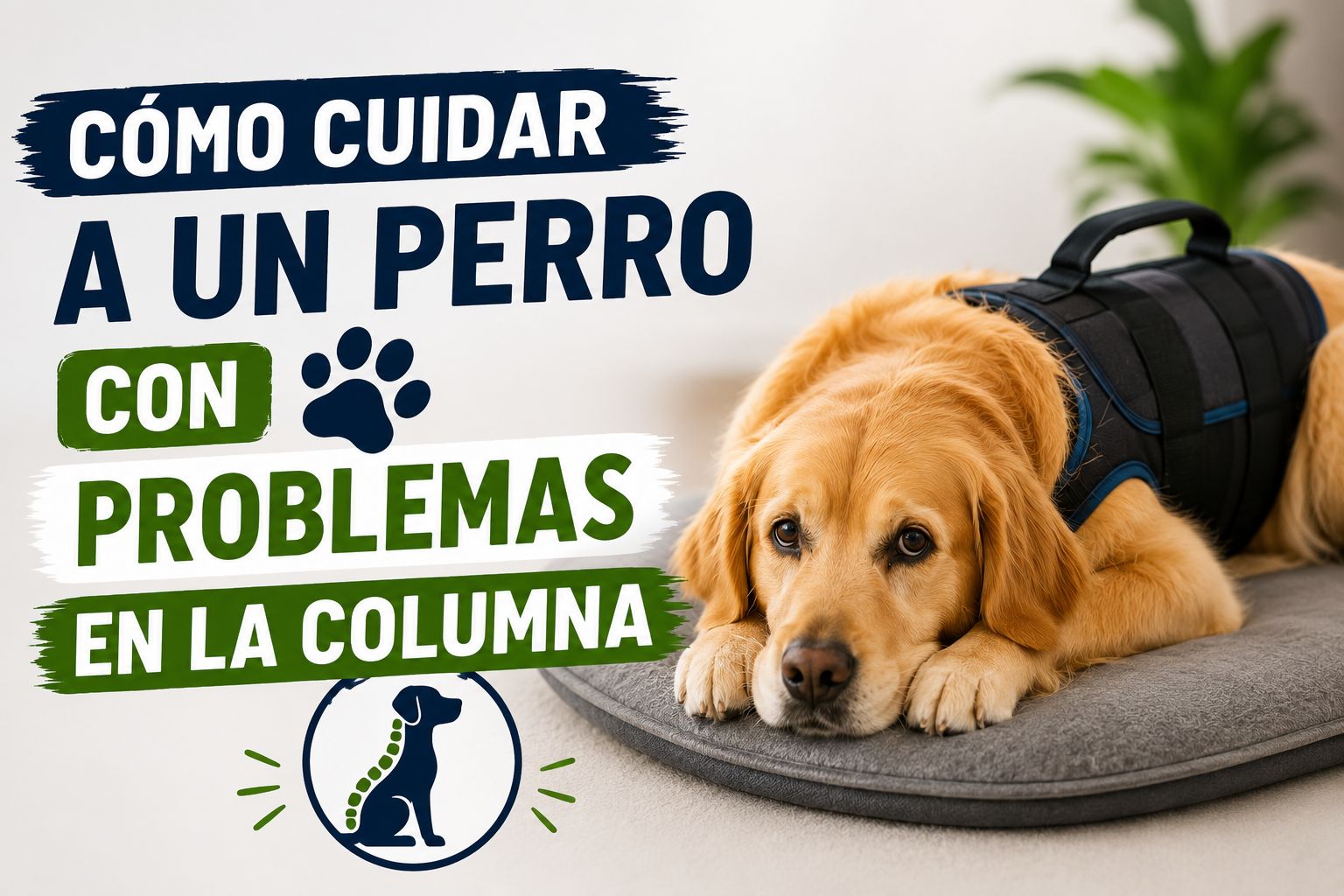 Descubre cómo cuidar a un perro con problemas en la columna