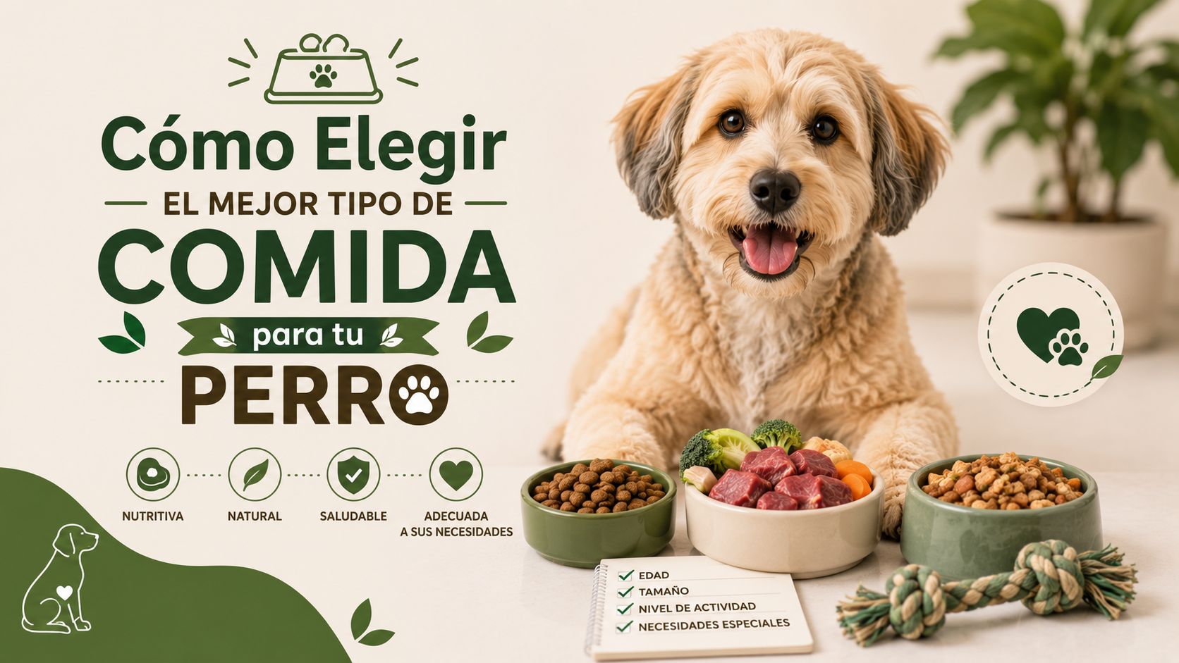 Cómo Elegir el Mejor Tipo de Comida para tu Perro