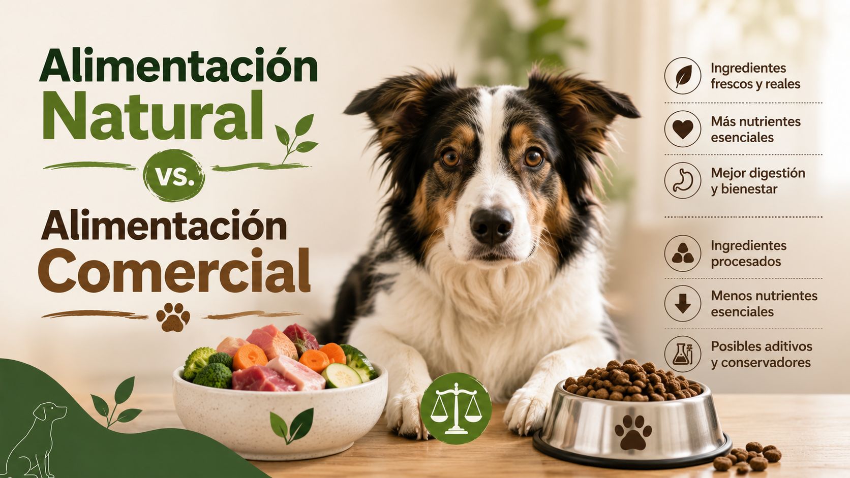 Alimentación Natural vs. Alimentación Comercial