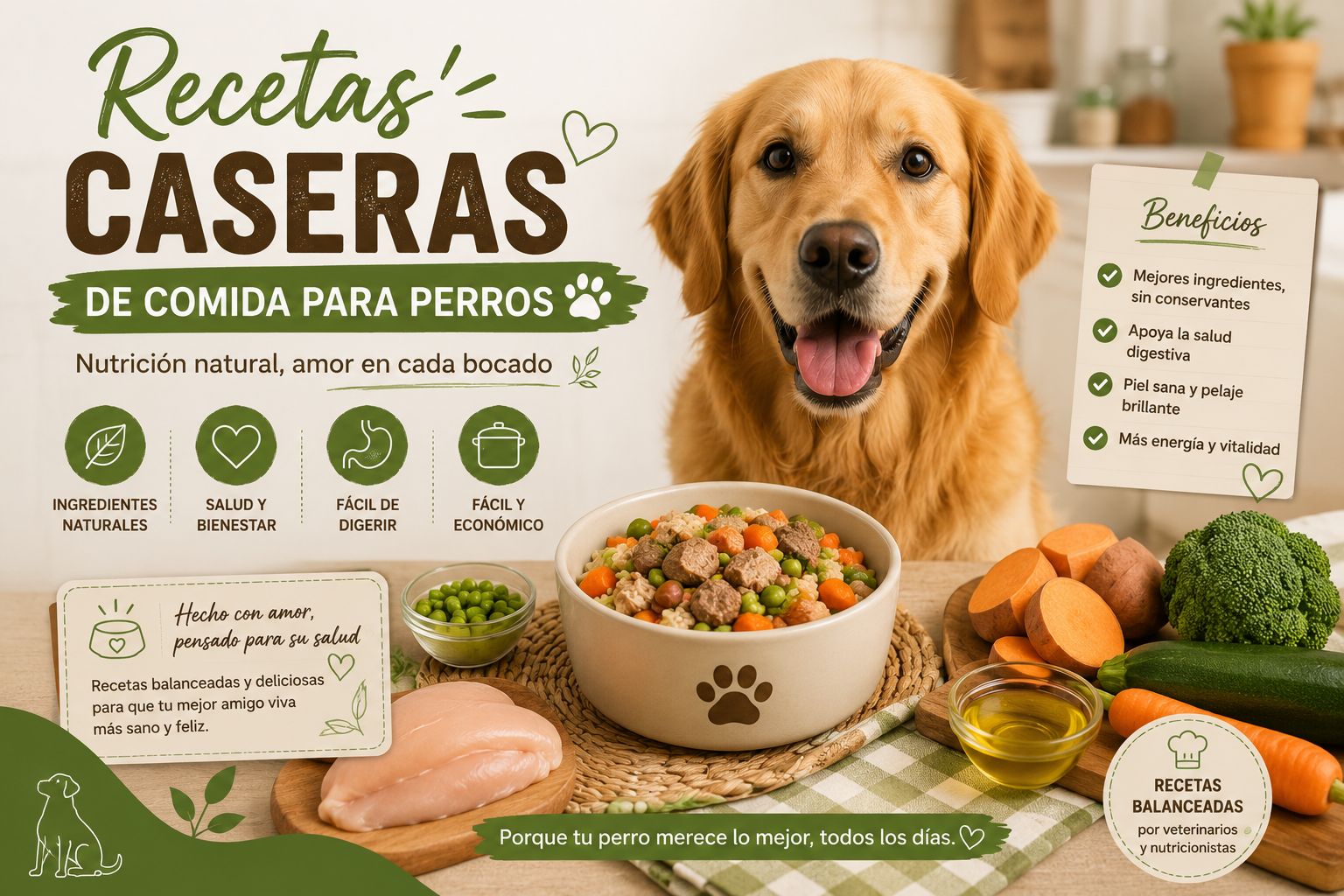 Recetas Caseras de Comida para Perros