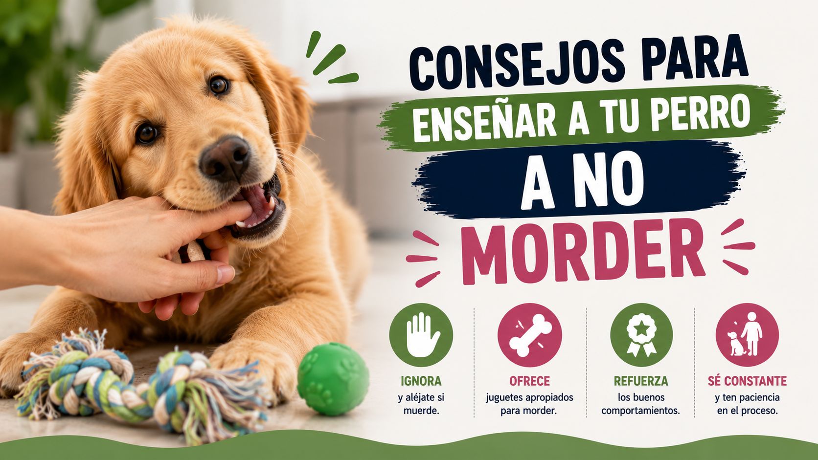 Consejos para Enseñar a tu Perro a No Morder