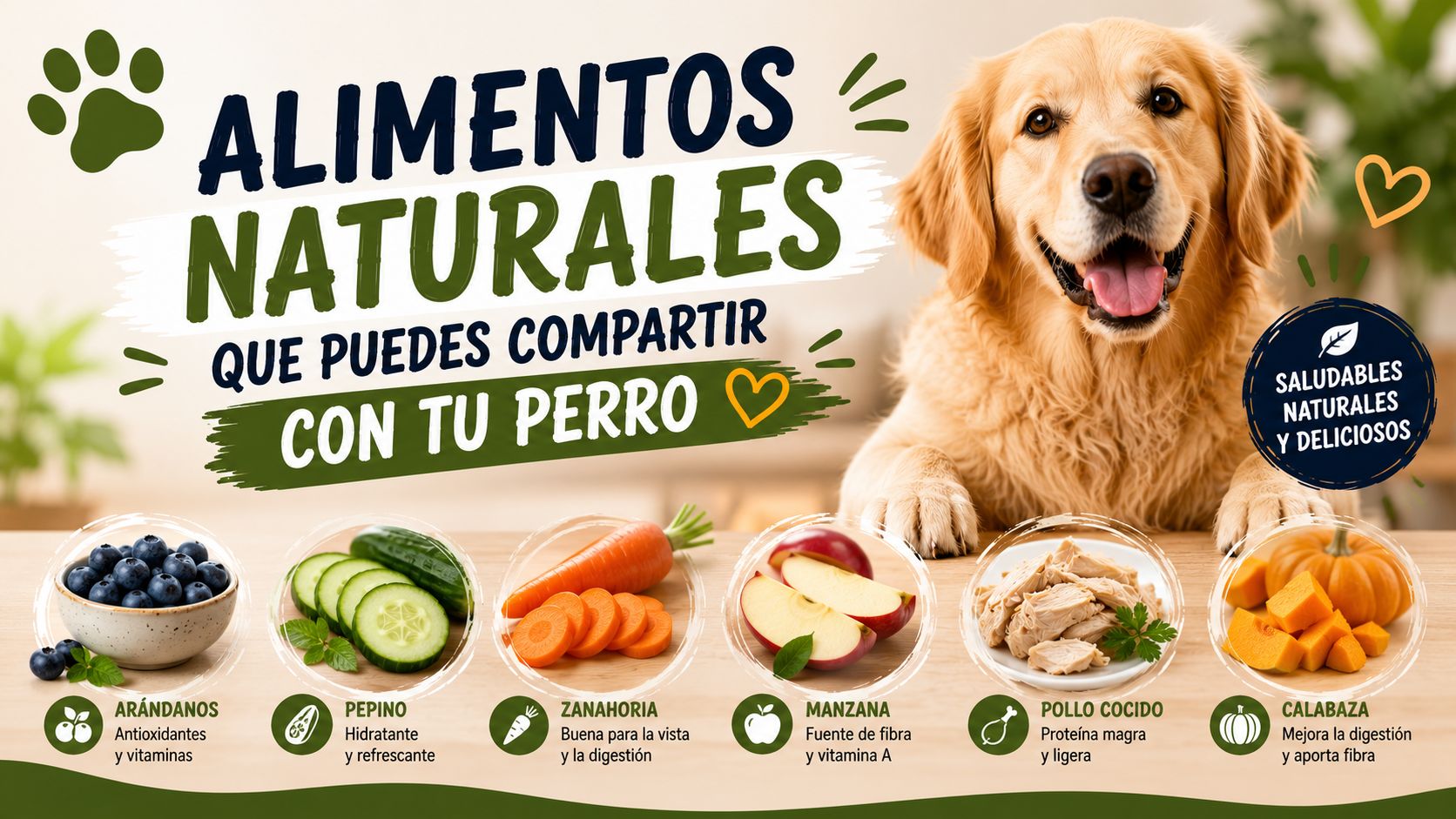 Alimentos Naturales que Puedes Compartir con tu Perro