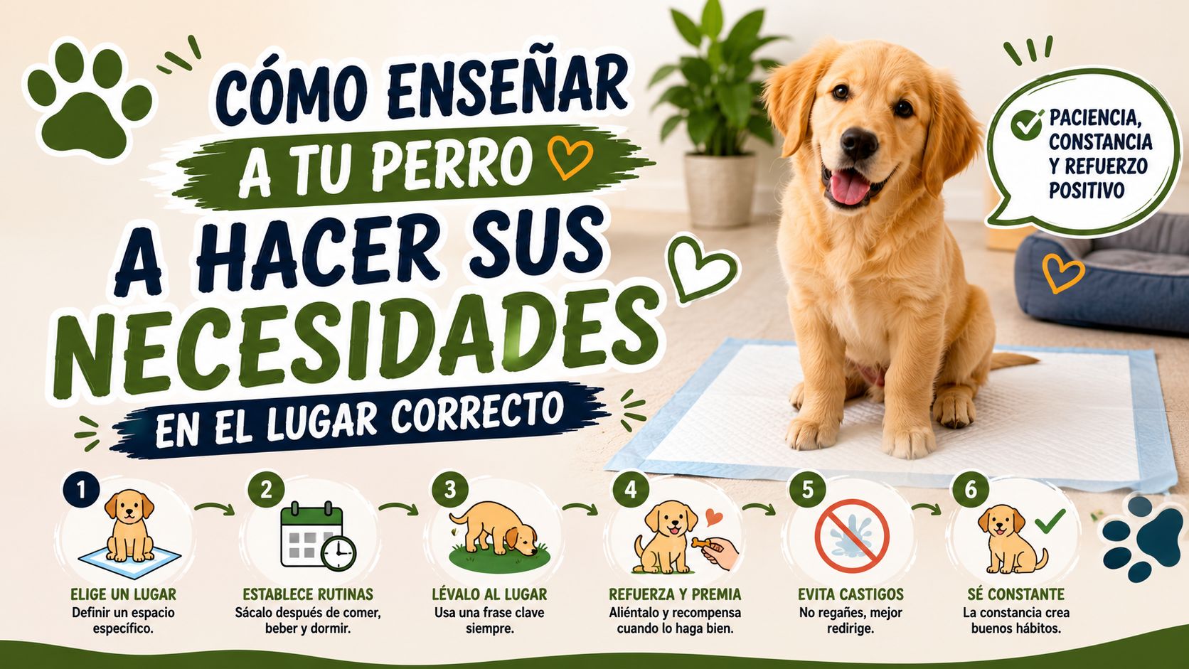 Cómo Enseñar a tu Perro a Hacer sus Necesidades en el Lugar Correcto