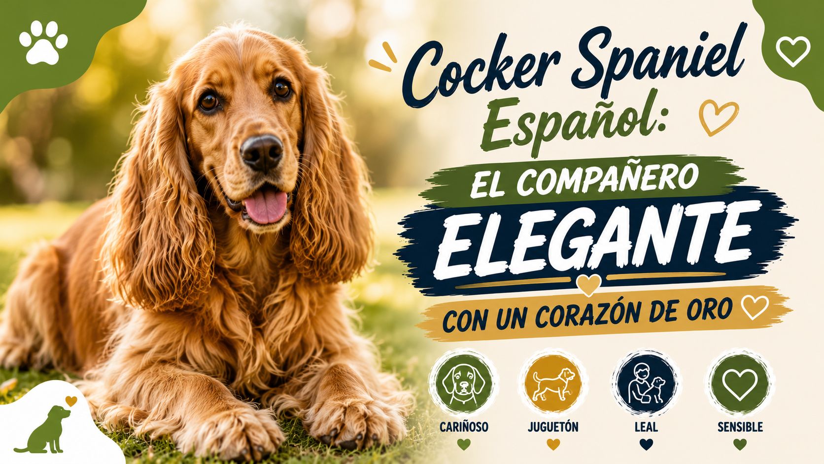 Cocker Spaniel Español: El Compañero Elegante con un Corazón de Oro
