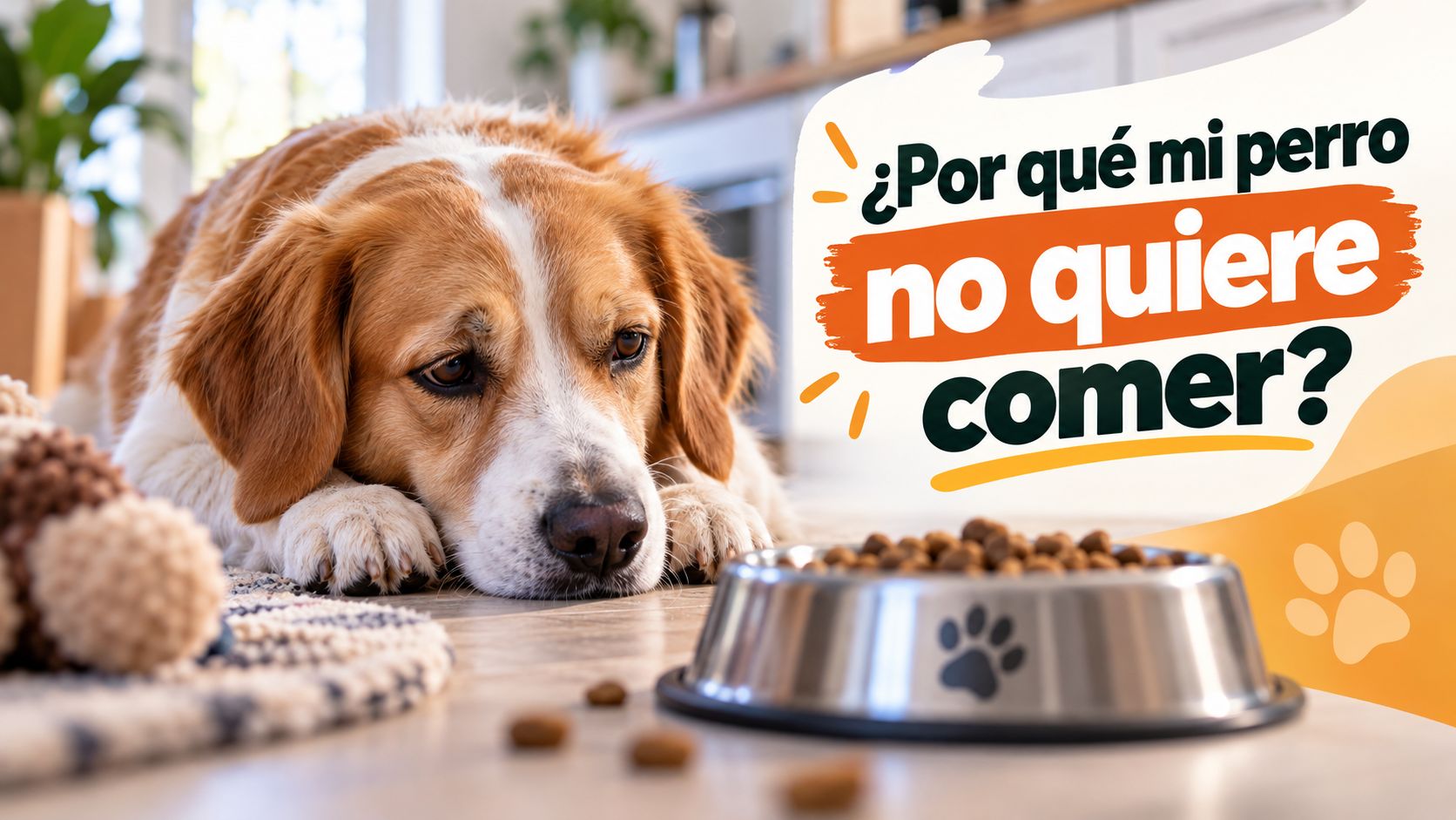¿Por qué mi perro no quiere comer Causas y qué hacer